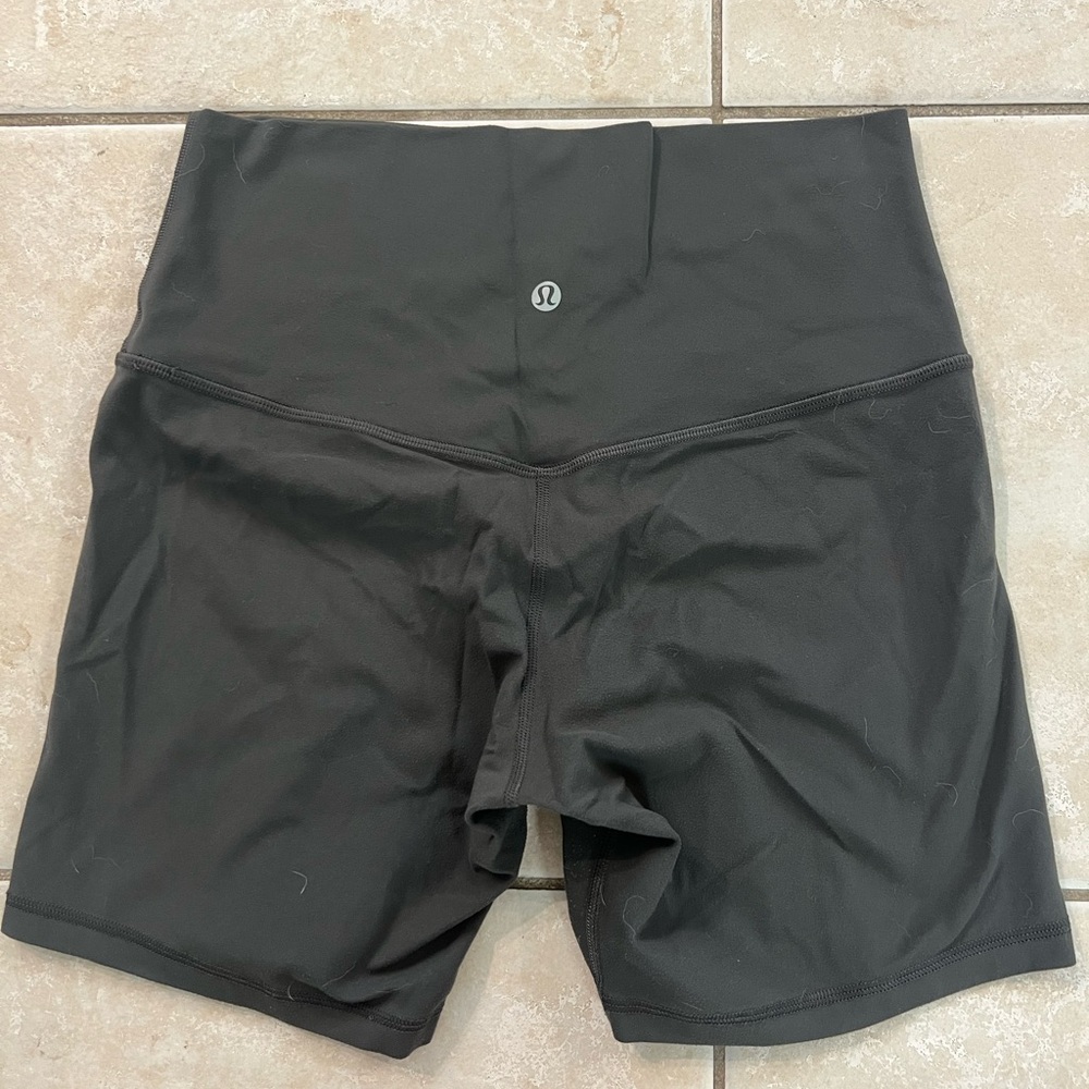 NWOT lululemon athletica dark grey High-Rise Bike Shorts